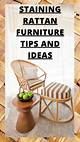 How to Stain Wicker or Rattan Furniture