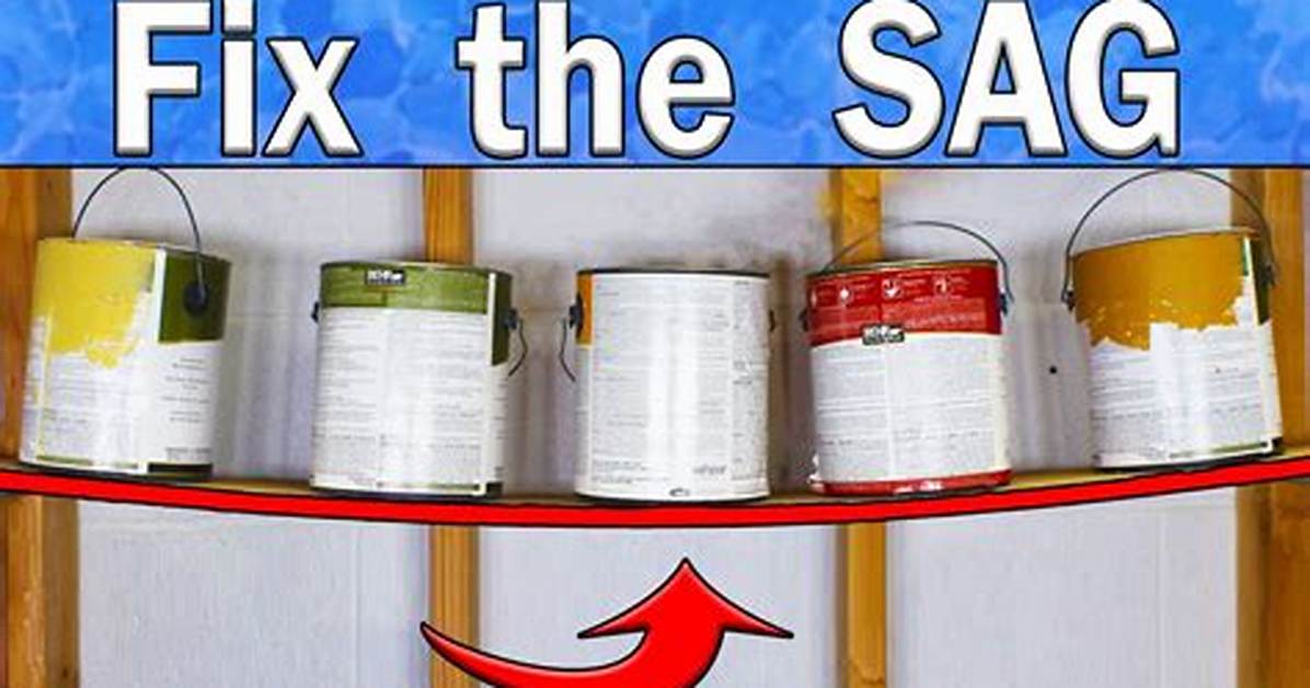 How to Stop Shelves from Sagging in The