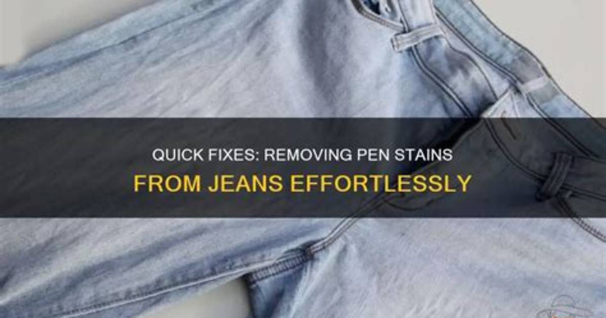 How to Take Pen Stains Off