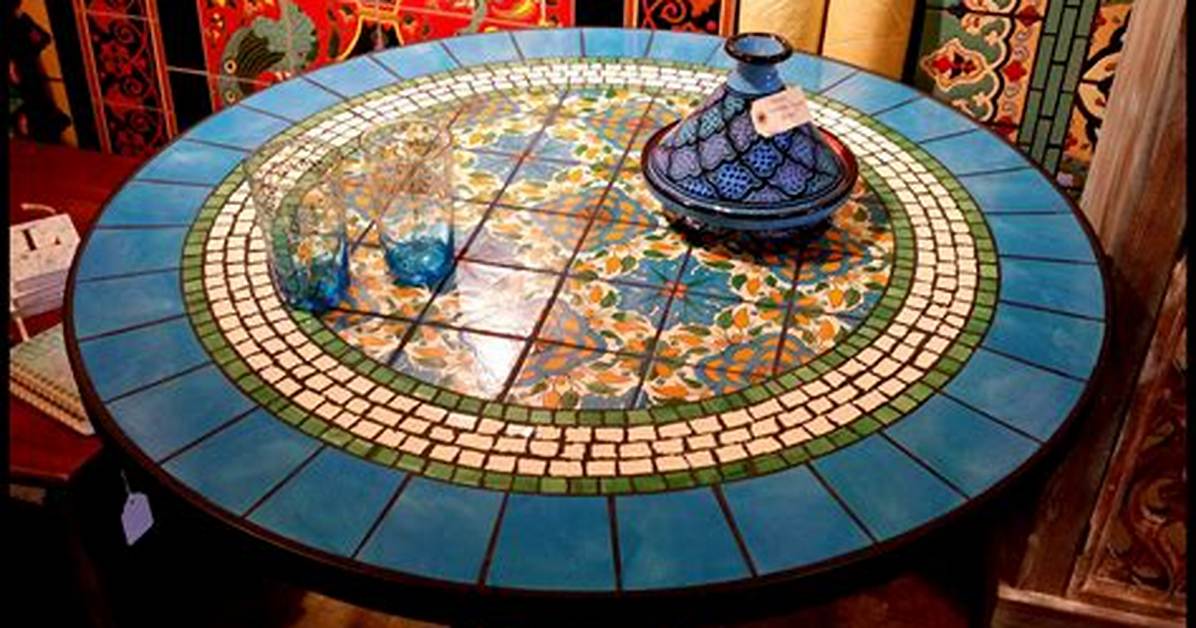 How to Tile a Round Table Top