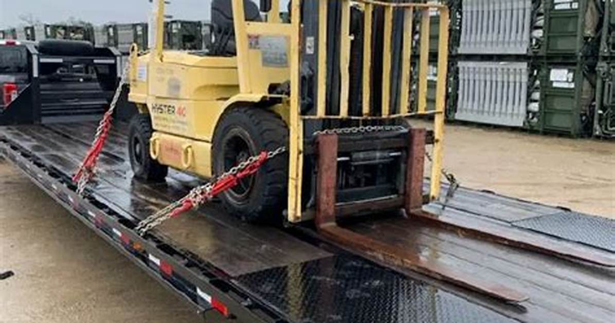 How to Transport a Forklift
