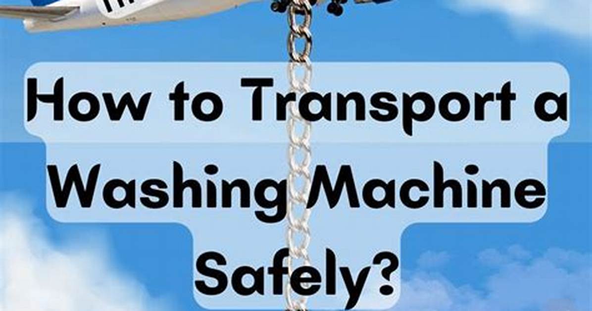 How to Transport Washing