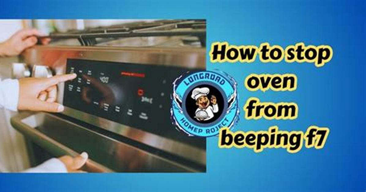 How to Troubleshoot a Beeping F7 on a Magic Chef Oven