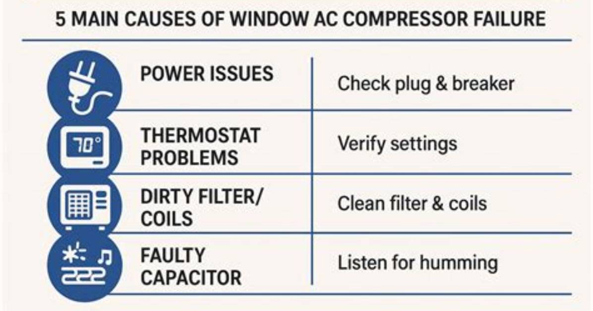 How to Troubleshoot a Window Ac Compressor