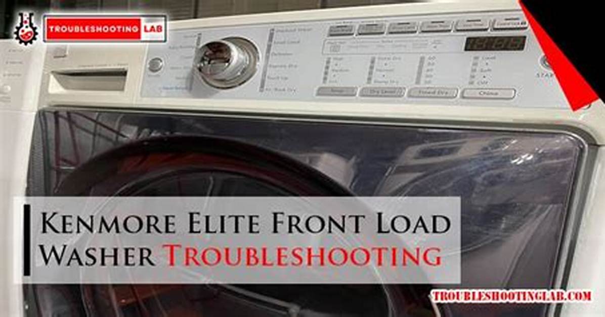 How to Troubleshoot Kenmore Washer