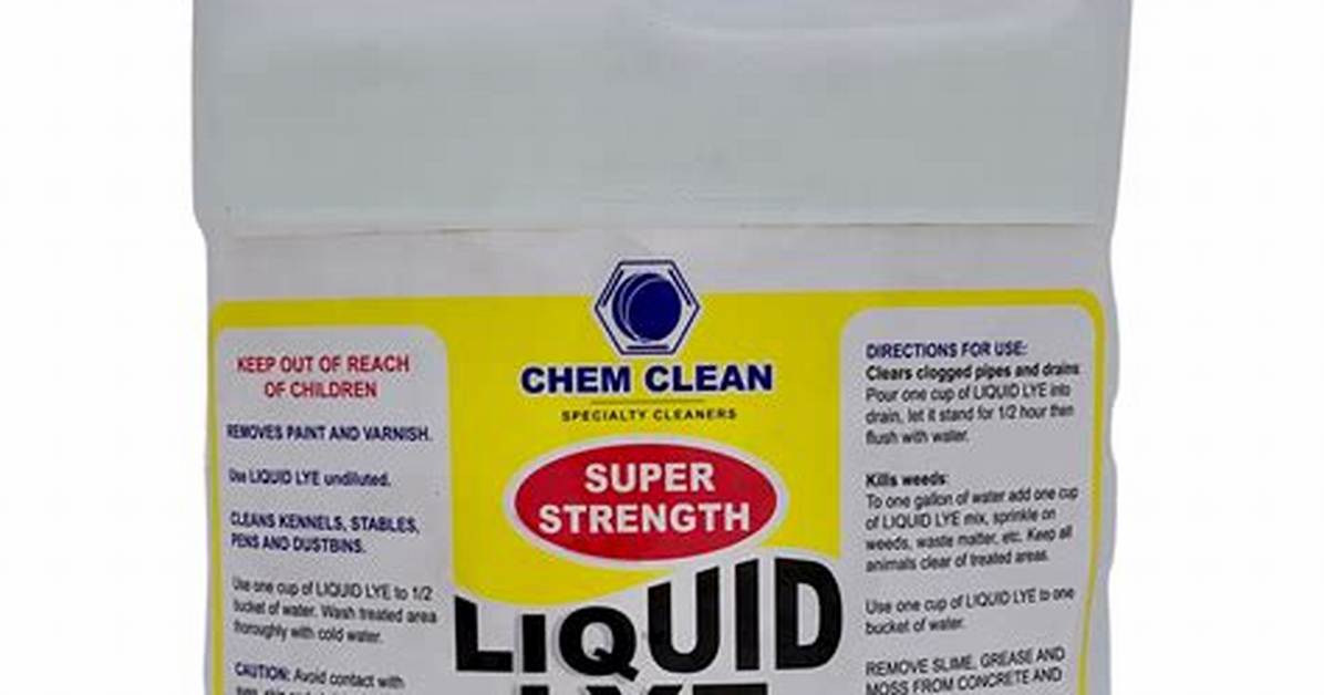 How to Use Lye Water for Cleaning