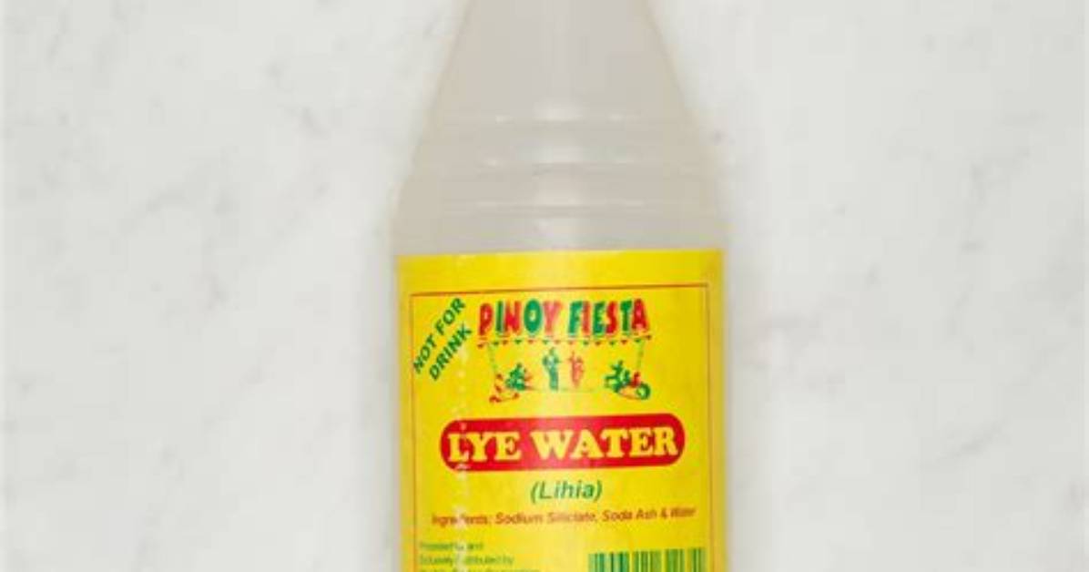 How to Use Lye Water For