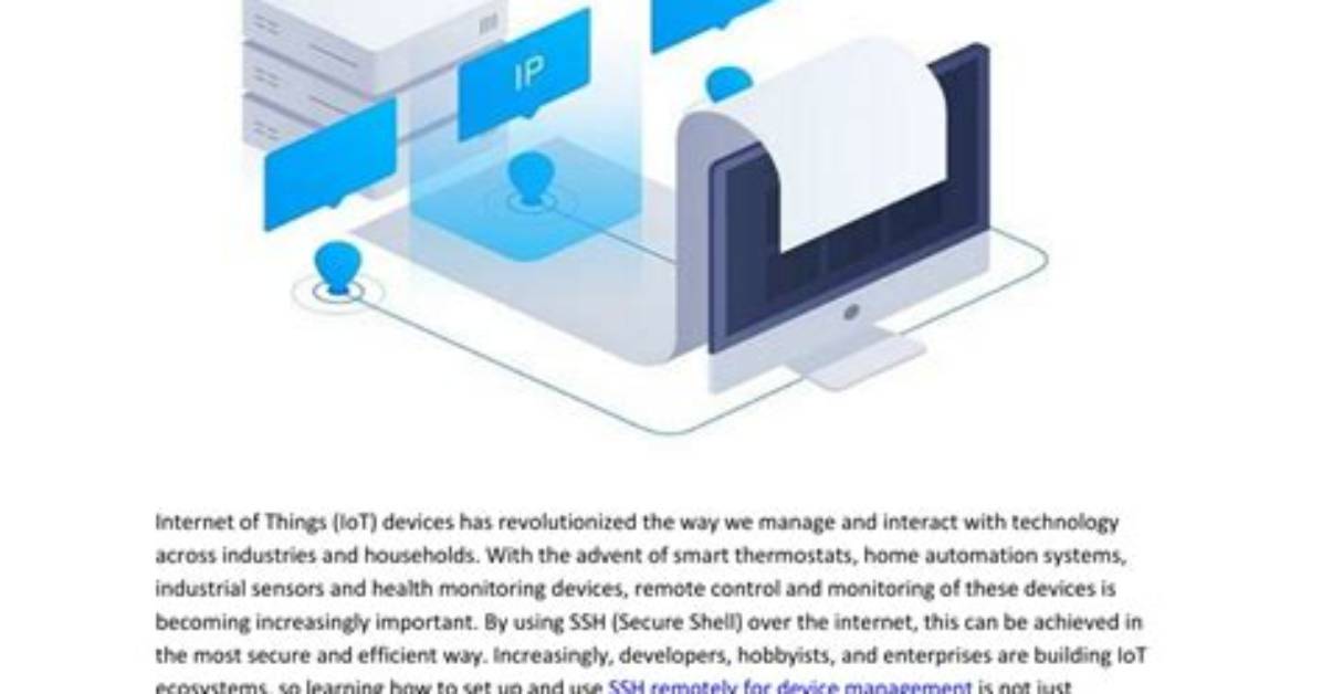 How to Use Ssh Remote Iot on Mac Without Third-Party Tools