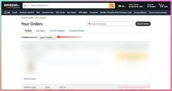 How to View and Archive Amazon Orders?