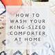 How to Wash an Oversized Comforter