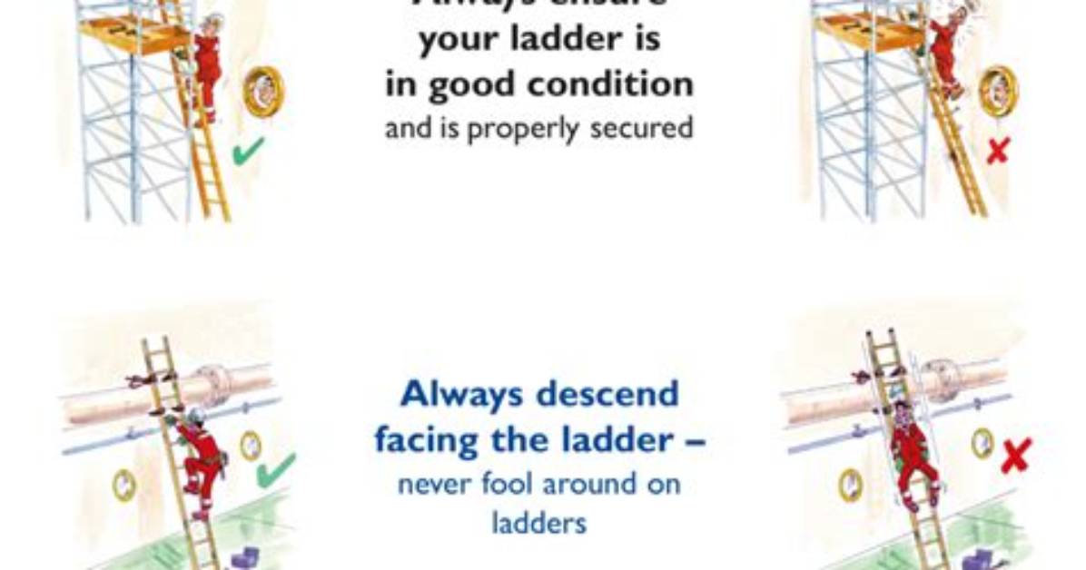 How to Work with Ladders On
