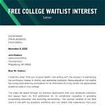 How to Write a Waitlist Letter