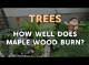 How Well Does Maple Wood Burn?