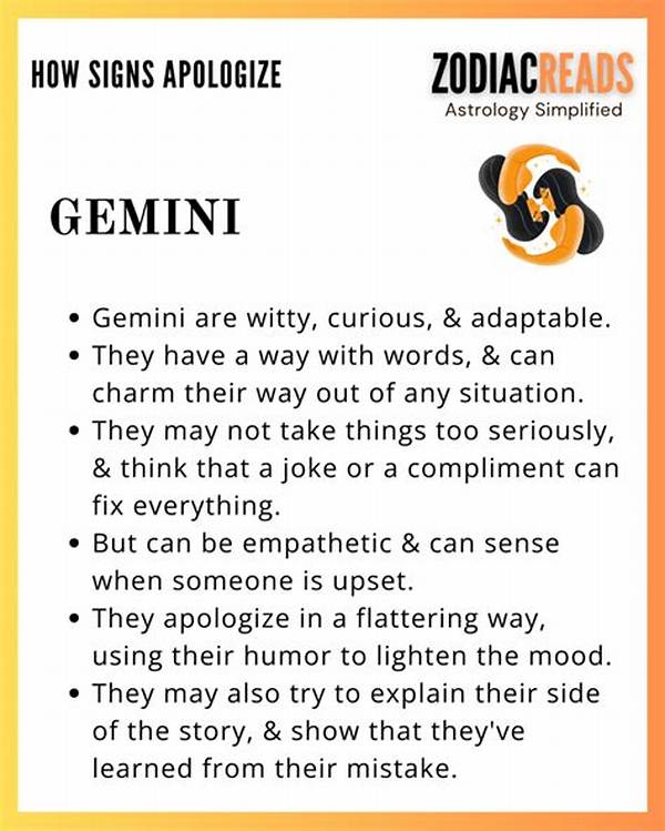How Would a Gemini Apologize?