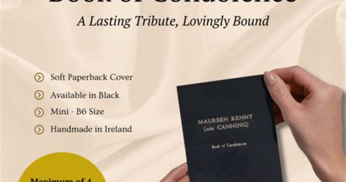 In a Book of Condolence?