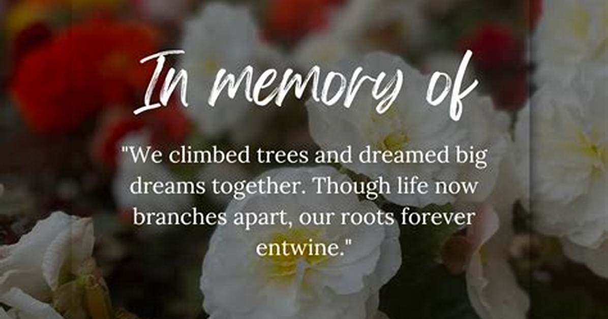 In Memory a Tribute to the Life of Bill