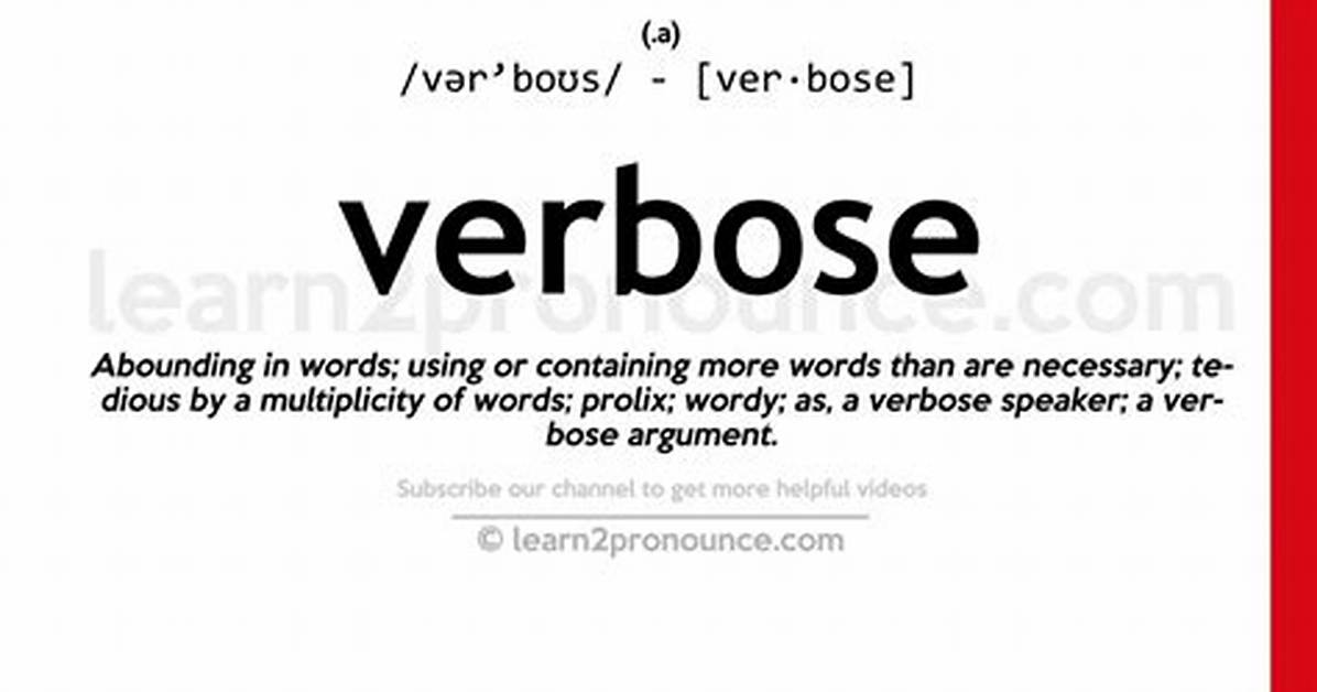 In the Verbose