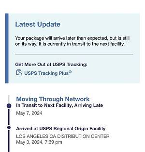 In Transit Arriving Late 2021?