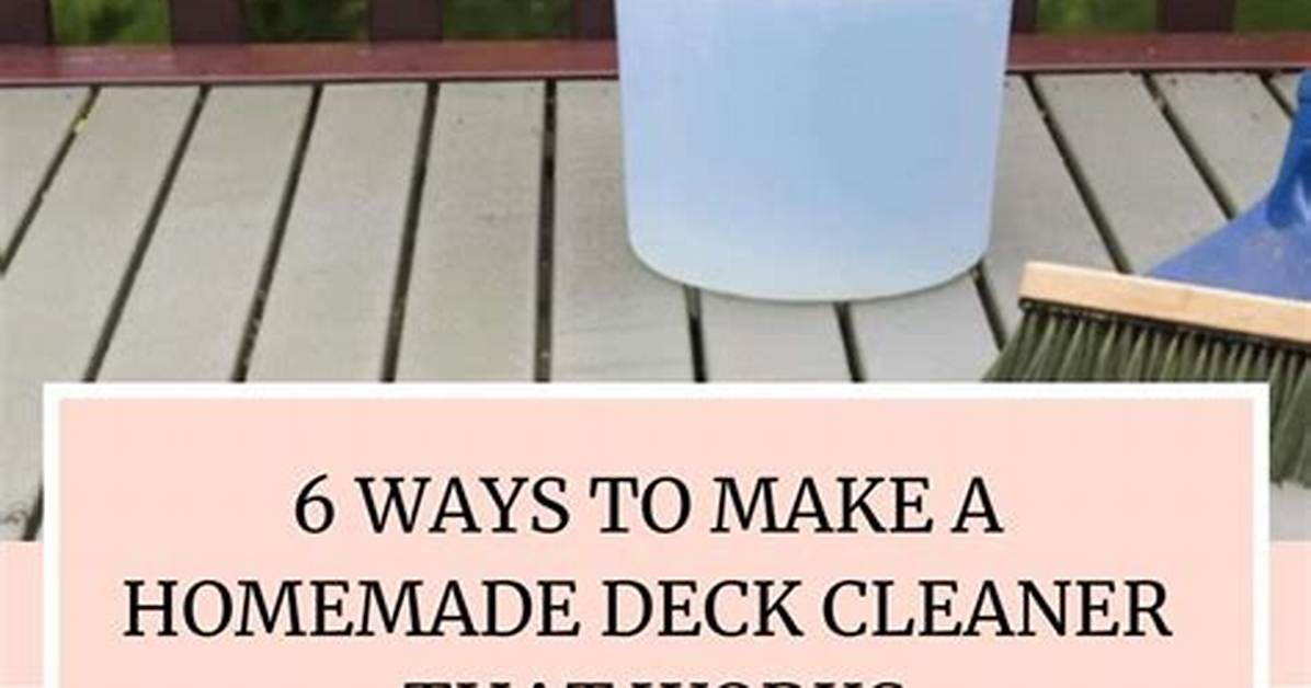 Ingredients in Deck Cleaner