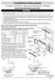 Installation Instructions for Kenmore Window Air Conditioners
