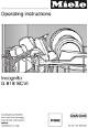 Instructions for a Miele Incognito Dishwasher