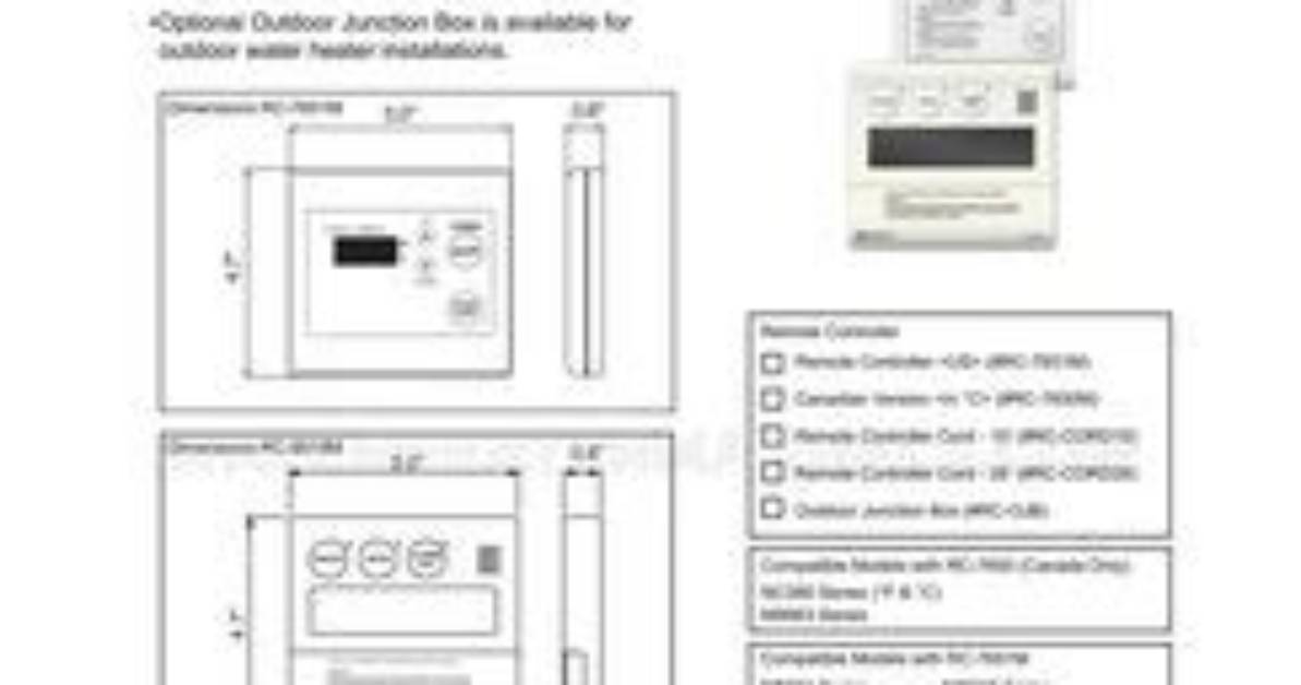 Instructions for Noritz Tankless Water Heater