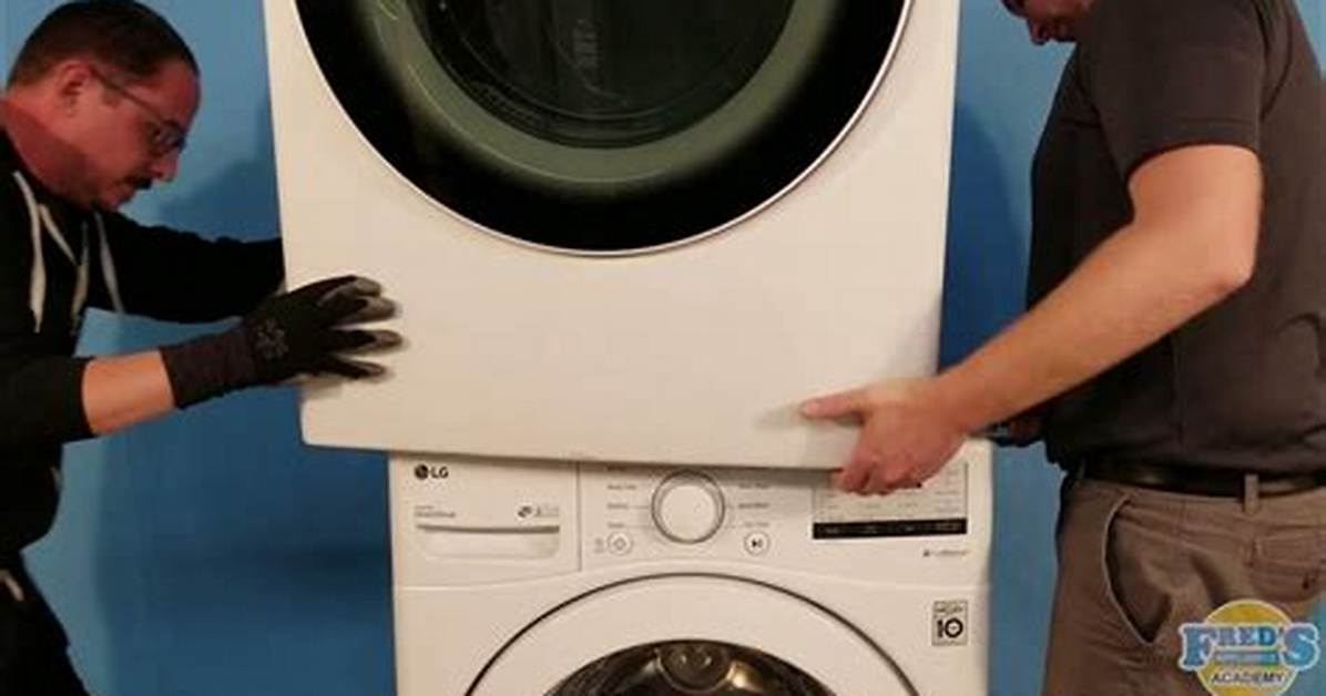 Instructions for Stackable Washer & Dryer Bracket Removal