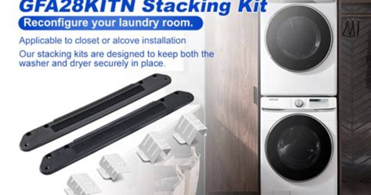 Instructions for Stackable Washer Dryer Bracket