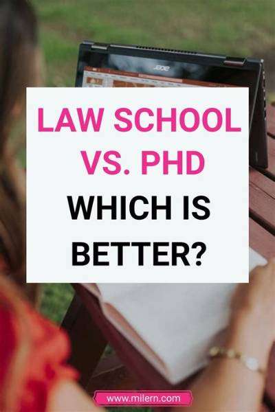 Is a Phd Harder Than Law School?