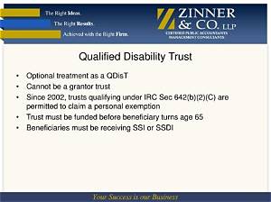 Is a Qualified Disability Trust a Special Needs Trust?