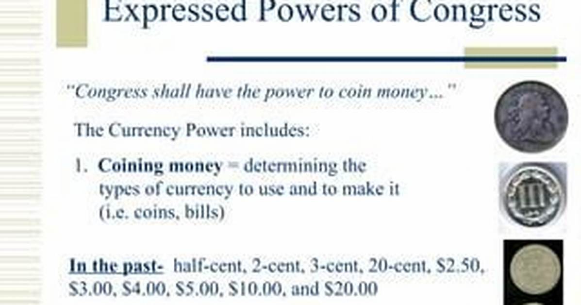 Is Coining Money a National Power?