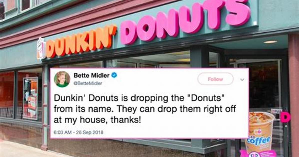 Is Dunkin Going to Stop Selling Donuts?