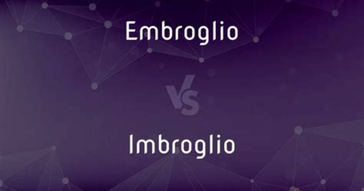 Is Embroglio a Word?