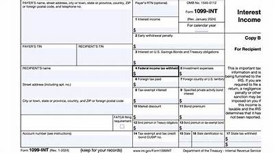 Is Form 1099-Int Used to Report Interest Income?