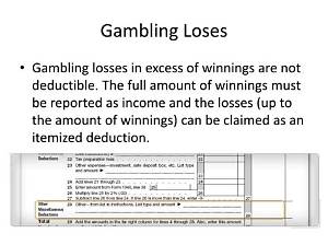 Is Gambling an Itemized Deduction?