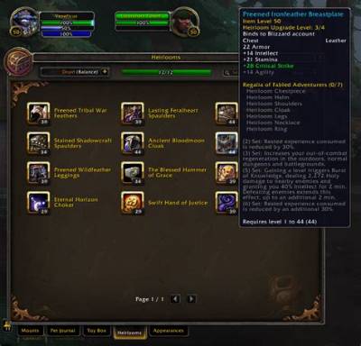 Is Heirloom Gear Worth It in Shadowlands?