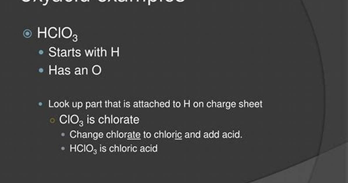 Is Hydrochloric Acid an Oxyacid?