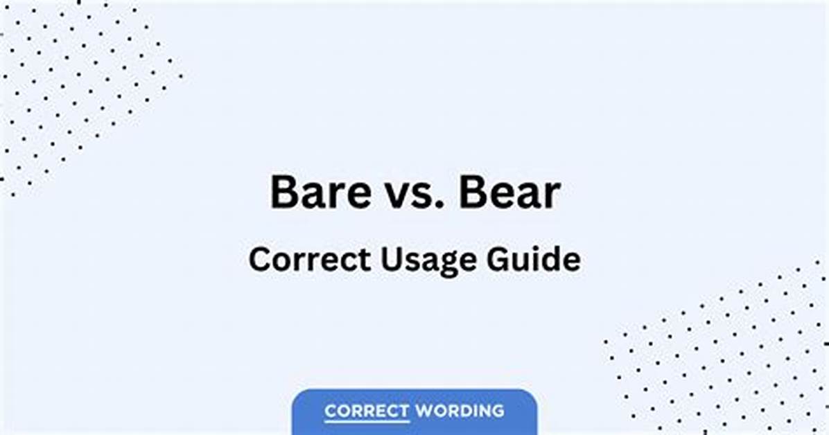 Is It Correct to Say Bare with Me?