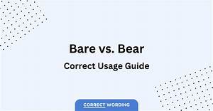 Is It Correct to Say Bare with Me?