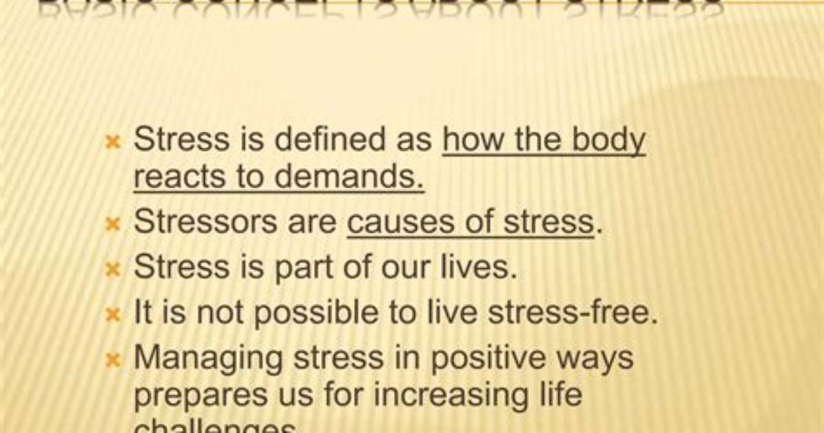 Is It Possible to Live a Stress Free Life?