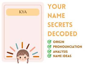 Is Kya a Girl Name?