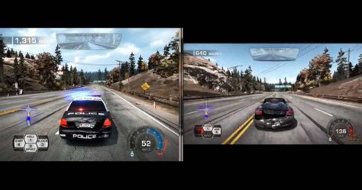 Is Nfs Hot Pursuit Split Screen?