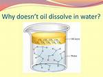 Is Oil Dissolve in Water?