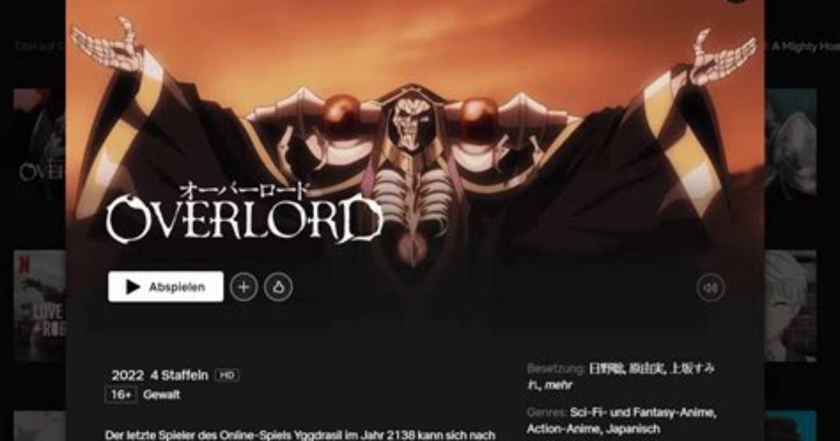 Is Overlord on Netflix?