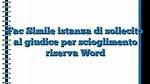 Is Riserva a Word?