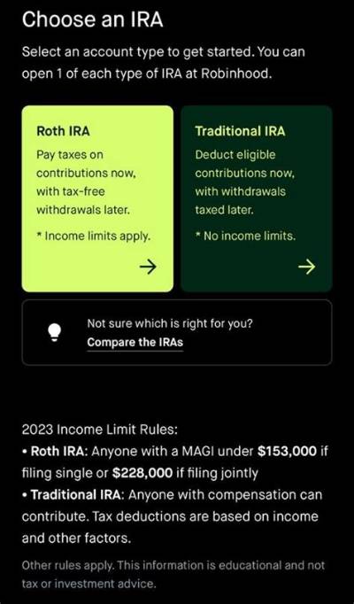 Is Robinhood Going to Offer Roth Ira?