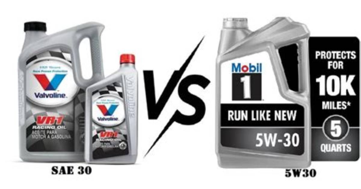 Is Sae 30 Same as 5W30?