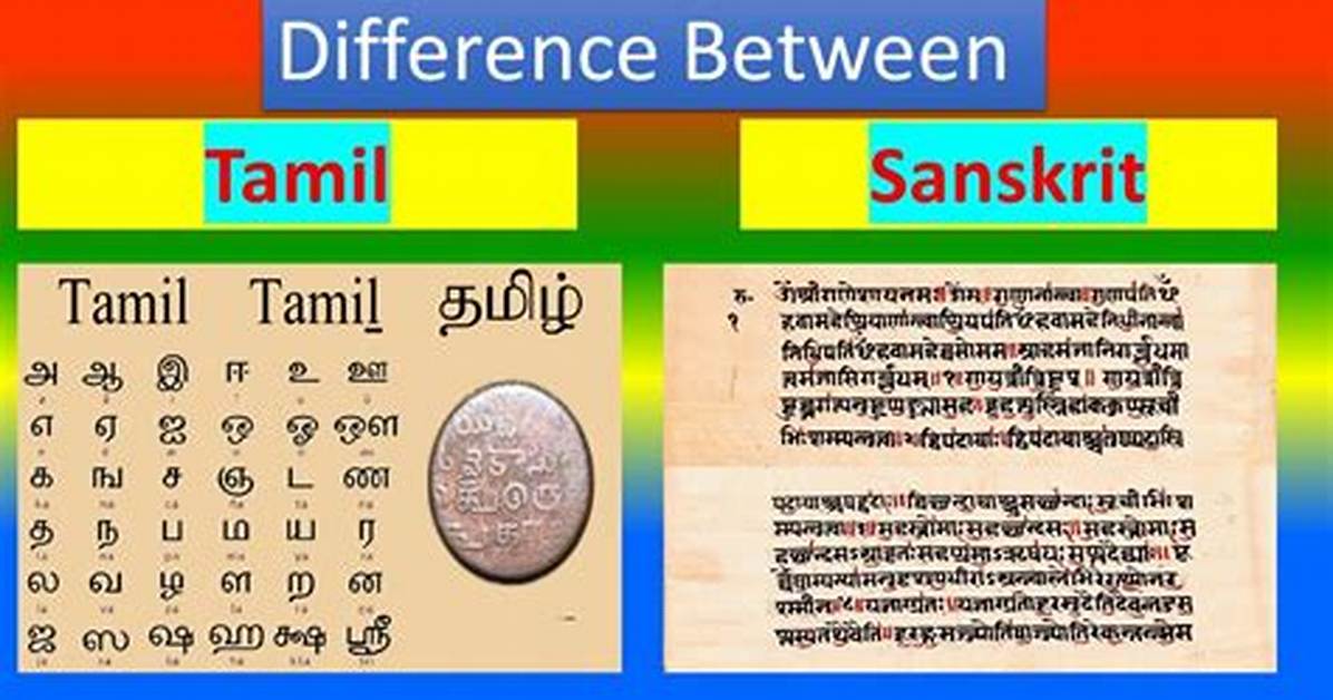 Is Sanskrit Older Than Tamil?