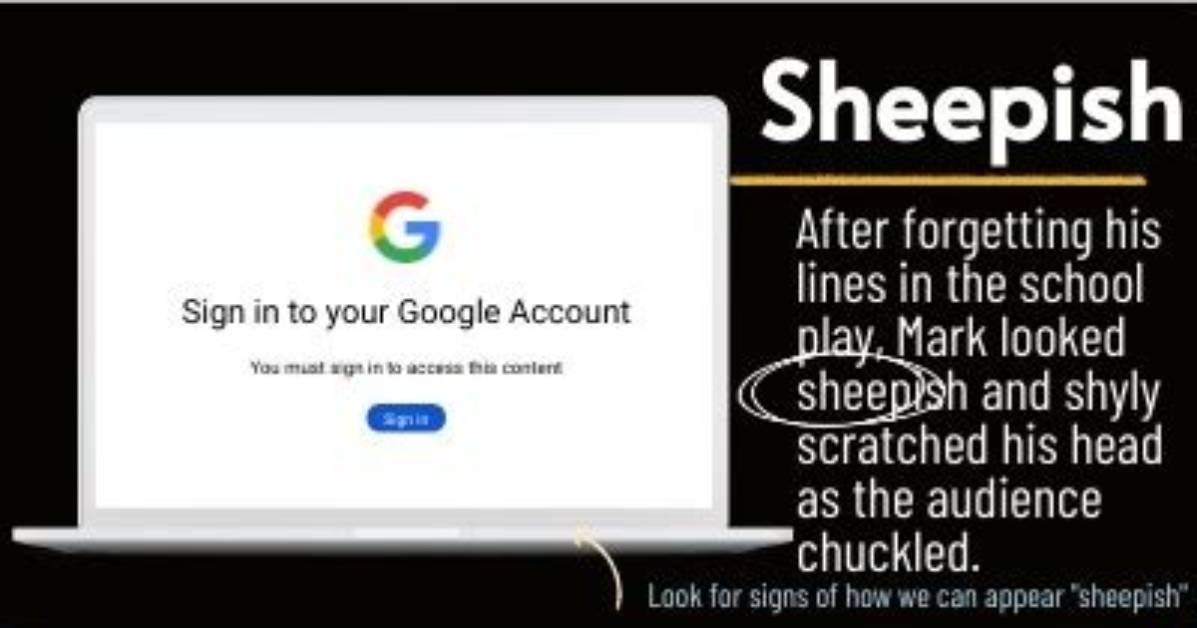 Is Sheepish an Adjective?