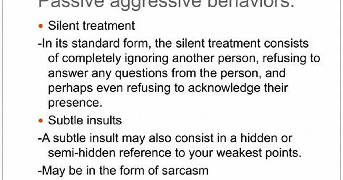 Is Silent Treatment Passive-Aggressive?